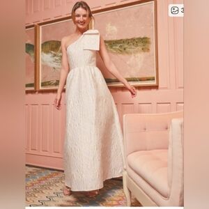 Abbey Glass Caroline Gown Pink Bubble Jacquard